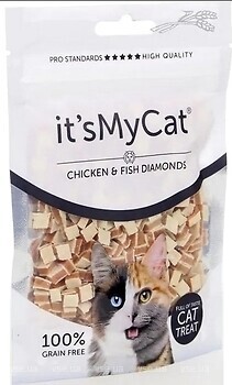 Фото It's MyCat Chiken & Fish Diamonds 50 г