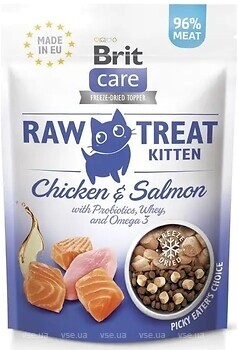 Фото Brit Care Raw Treat Kitten Chicken & Salmon 40 г
