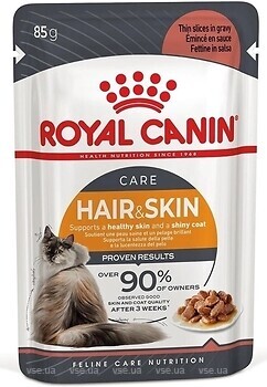 Фото Royal Canin Hair&Skin in Gravy 85 г