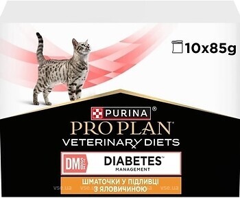 Фото Purina Pro Plan Veterinary Diets DM St/Ox Diabetes Management Chicken 10x85 г