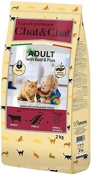 Фото Gheda Chat&Chat Expert Adult with Beef and Peas 2 кг (GDA00773)