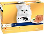 Фото Gourmet Gold Паштет мультипак з яловичиною, тунцем, печінкою, індичкою 12x85 г