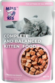 Фото Miss Kis Для кошенят курка в соусі 80 г