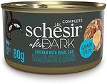 Фото Schesir After Dark Chicken With Quail Egg Can 80 г