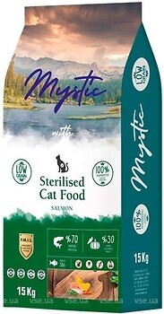 Фото Mystic Sterilized Cat Food With Salmon 15 кг