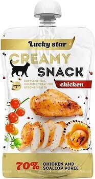 Фото Luckystar Пюре з м'яса курки і тихоокеанських морських гребінців 85 г