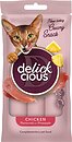 Фото Delickcious Nose-licking Creamy Snack Chicken Flavoured with Pineapple 4x15 г