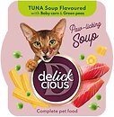 Фото Delickcious Paw-licking Soup Tuna Soup Flavoured with Baby corn & Green peas 80 г