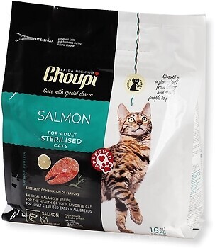 Фото Choupi Adult Sterilised Salmon 1.6 кг