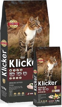 Фото Klicker Adult Sterilised Cat Chicken 12 кг