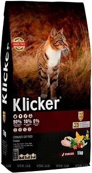 Фото Klicker Adult Sterilised Cat Chicken 300 г