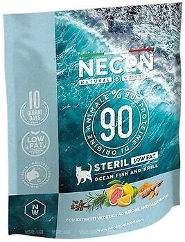 Фото Necon Natural Wellness Cat Steril Low Fat Ocean Fish & Krill 400 г