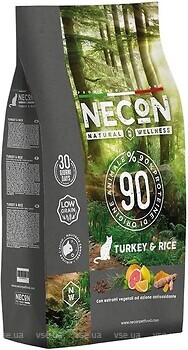 Фото Necon Natural Wellness Adult Turkey & Rice 1.5 кг