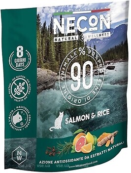 Фото Necon Natural Wellness Adult Salmon & Rice 400 г