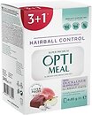 Фото Optimeal For Adult Cats Hairball Control Duck & Liver in Apple Jelly 4x85 г
