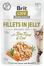 Фото Brit Care Fillets in Jelly Fine Trout & Cod 24x85 г