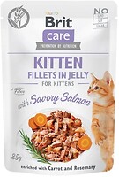 Фото Brit Kitten Fillets in Jelly Savory Salmon 24x85 г