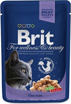 Фото Brit Premium Cat Pouches Cod Fish 12x100 г