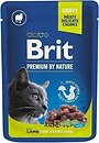 Фото Brit Premium Cat Pouches Sterilised Chunks with Lamb in Gravy 12x100 г