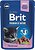 Фото Brit Premium Cat Pouches for Kitten Chunks with White Fish in Gravy 12x100 г