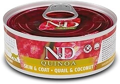 Фото Farmina N&D Quinoa Quail & Coconut 24x80 г