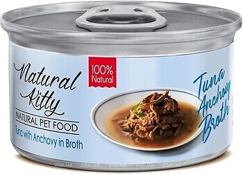 Фото Natural Kitty Broth Series Tuna With Anchovy In Broth 80 г
