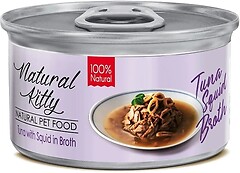 Фото Natural Kitty Broth Series Tuna With Squid In Broth 80 г