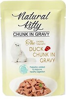 Фото Natural Kitty Chunk In Gravy Chicken, Tuna With Duck 85 г