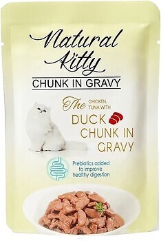 Фото Natural Kitty Chunk In Gravy Chicken, Tuna With Duck 85 г