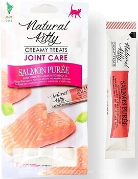 Фото Natural Kitty Functional Cream Treats Salmon Puree Joint Care 4x12 г