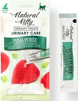 Фото Natural Kitty Functional Cream Treats Tuna Puree Urinary Care 4x12 г