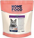 Фото Home Food Сухой корм для взрослых кошек британских и шотландских пород Индейка и утка 200 г