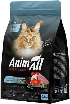 Фото AnimAll Expert Choice with Salmon, White Fish and Turkey 400 г (178602)
