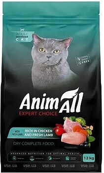 Фото AnimAll Expert Choice Sterilised with Chicken and Fresh Lamb 12 кг (178603)
