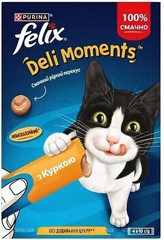 Фото Felix Deli Moments з куркою 4x10 г