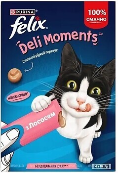 Фото Felix Deli Moments з лососем 4x10 г