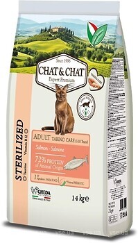 Фото Gheda Chat&Chat Expert Adult Sterilized with Salmon 14 кг
