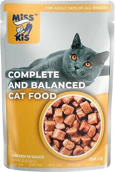 Фото Mis Kiss Adult Chicken in sauce 100 г