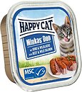 Фото Happy Cat Minkas Duo Rind & Wildlachs 16x100 г
