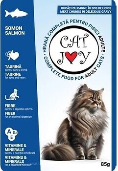Фото Cat Joy Лосось в соусі 85 г
