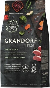 Фото Grandorf Fresh Cat Sterilised Duck and Sweet Potato 400 г