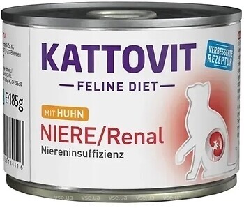 Фото Kattovit Veterinary Niere Renal з куркою 185 г