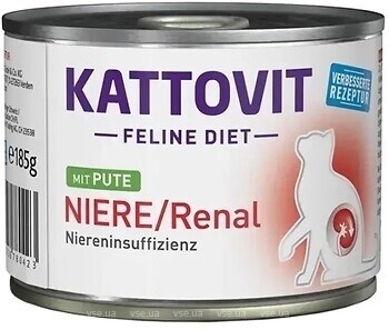 Фото Kattovit Veterinary Niere Renal з індичкою 185 г