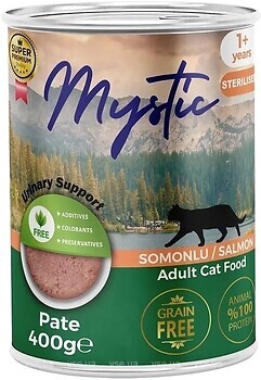 Фото Mystic Для стерилізованих котів Паштет з лососем 400 г
