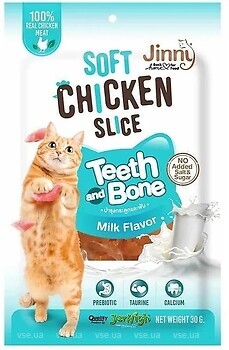 Фото Jinny Soft Chicken Slice Teeth and Bone 30 г
