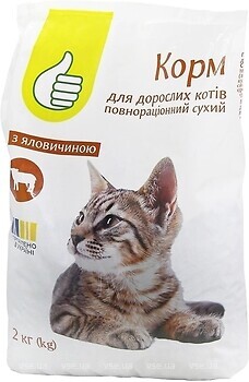 Фото Pouce Сухий корм з яловичиною 2 кг