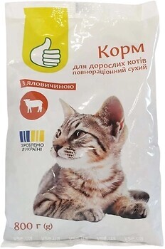 Фото Pouce Сухий корм з яловичиною 800 г