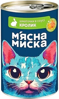 Фото М'ясна Миска Кролик з овочами 415 г
