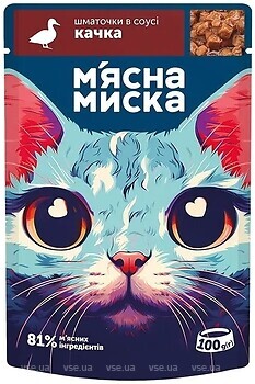 Фото М'ясна Миска Качка 100 г