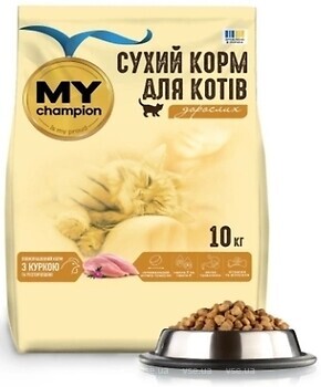 Фото My Champion Сухий корм з куркою і розторопшею 10 кг